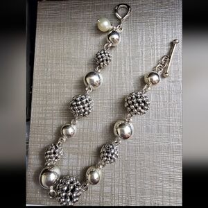 Michael Dawkins sterling silver ball bracelet! Excellent condition. Like new. Ma